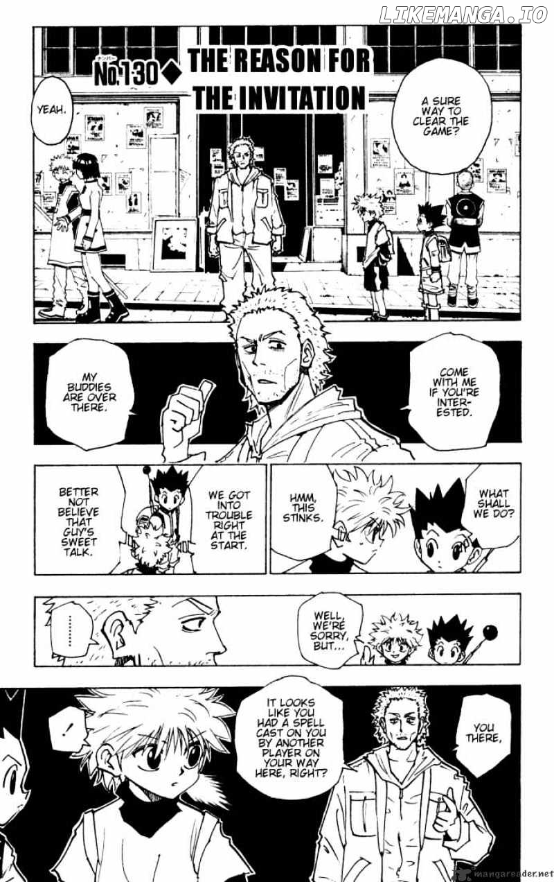 Hunter x Hunter, Chapter 130 image 01
